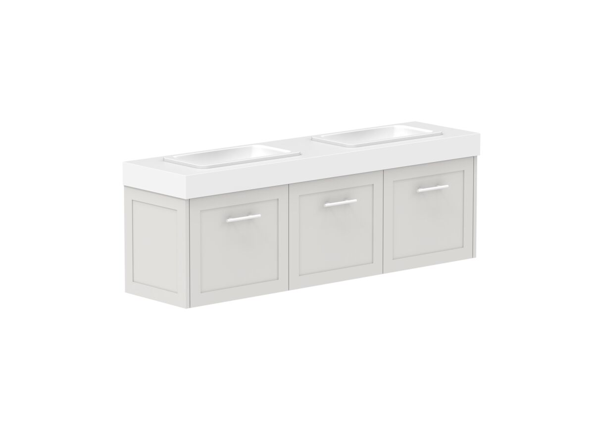 Supporting Image - Kado Lux Ensuite All Door 1500mm Wall Hung Double Basin 90mm Top