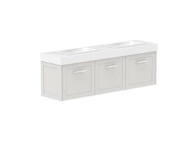 Supporting Image - Kado Lux Ensuite All Door 1500mm Wall Hung Double Basin 90mm Top