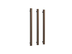 Hydrotherm Pure Vertical Triple Heated Towel Rail 900 x 38mm PVD Brushed Bronze