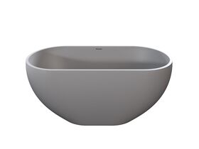 Supporting Image - Omvivo Villa Freestanding Bath 1500 x 700mm Cove Grey - Front