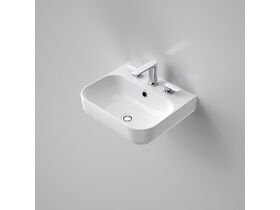 Caroma Luna Wall Basin 3 Taphole with Overflow White