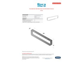 Specification Sheet - Roca Meridian Wall Basin Side Towel Rail 282mm Chrome