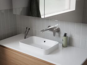 In Situ - Posh Domaine Rectangle Semi Inset Basin with Overflow 450mm x 310mm White