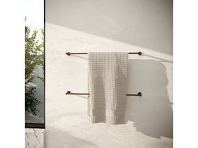 Sussex Pure Single Towel Rail 600mm PVD Brushed Bronze