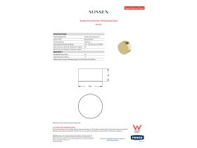 Specification Sheet - Sussex Pure Diverter PVD Brushed Gold