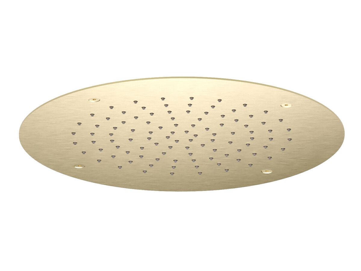 Supporting Image - Faucet Strommen Vara Ceiling Shower Flush Mounted Trimset 380mm Brushed Admiralty Brass (3 Star)