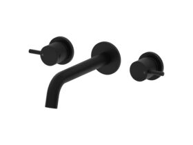 Mizu Drift Mk2 Wall Basin/Bath Set 200mm Matte Black (5 Star)