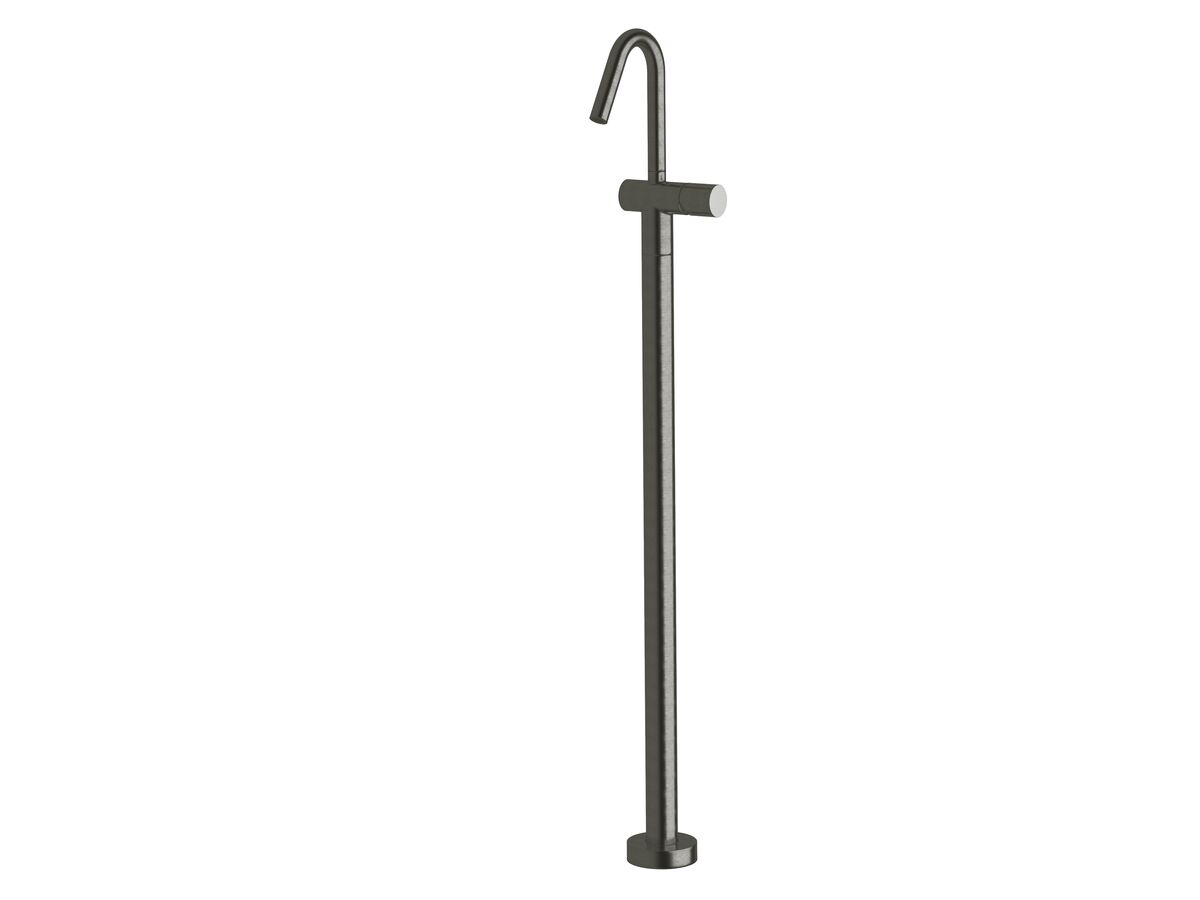 Sussex Pure Floor Mounted Basin Mixer Tap PVD Brushed Gunmetal (5 Star)