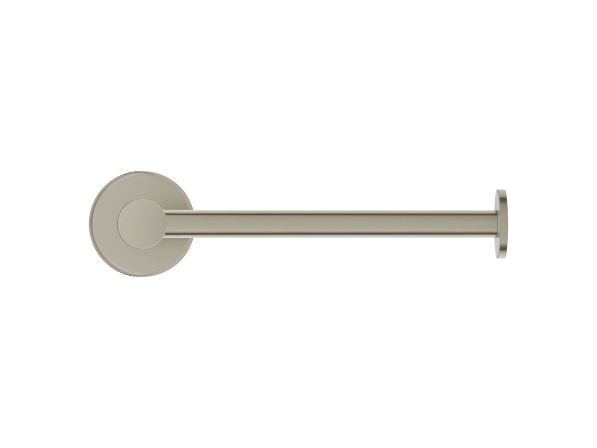 Supporting Image 2 - Mizu Drift Straight Toilet Roll Holder Brushed Nickel - Front