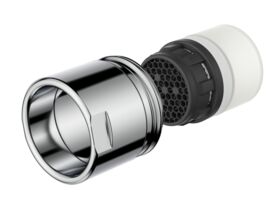 Supporting Image - Posh Bristol Pin Standard Sink Mixer Tap Chrome (4 Star) Lead Free - Aerator