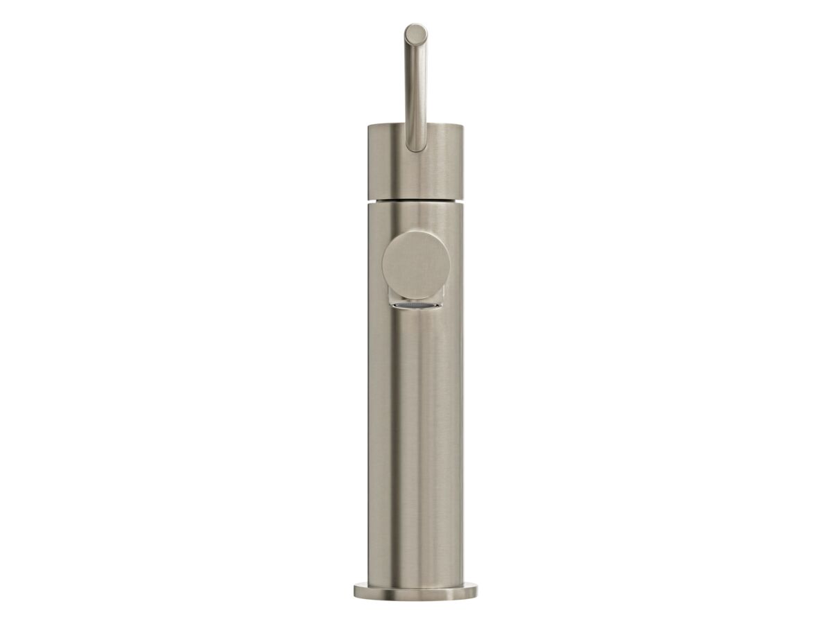 Supporting Image 2 - Mizu Drift Basin Mixer Straight Spout with Extended Lever Tap Brushed Nickel (6 Star) Lead Free