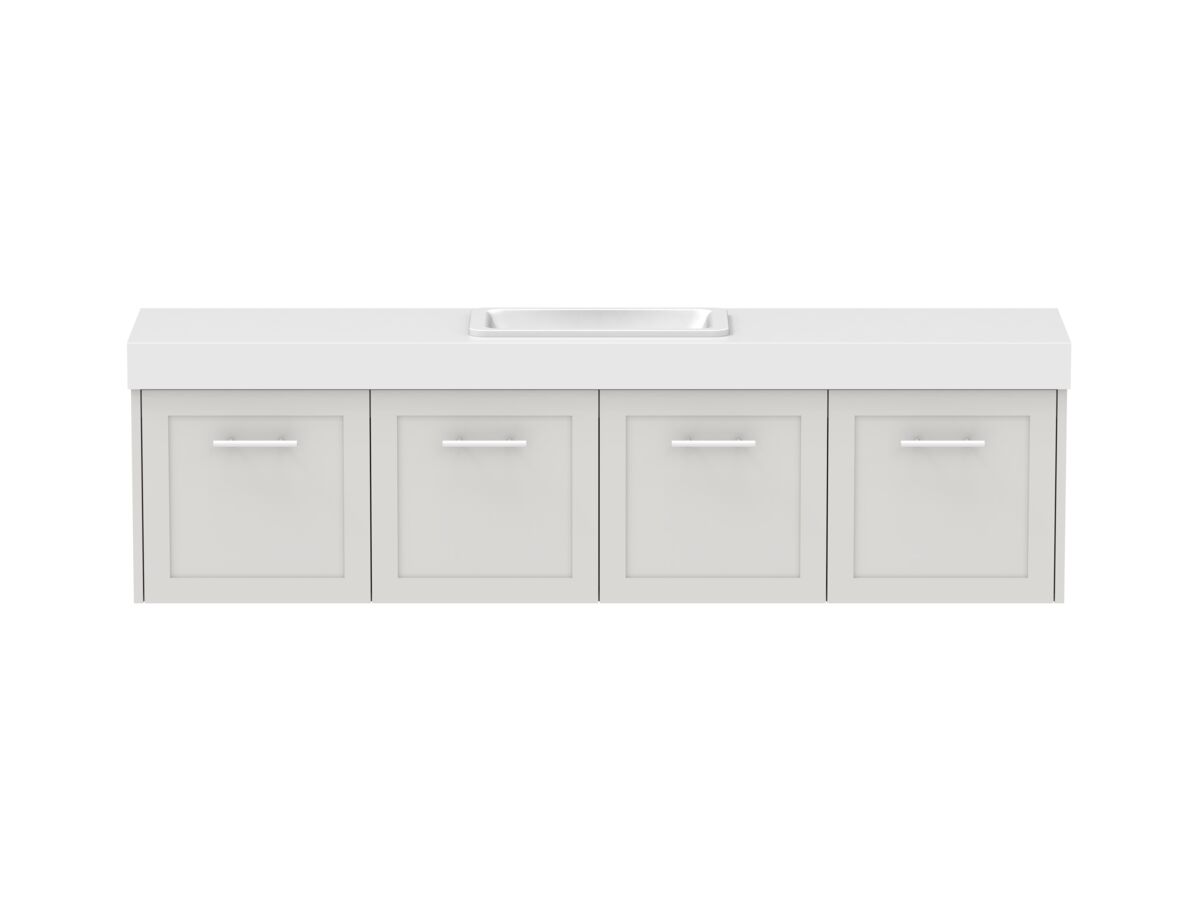 Hero - Kado Lux Ensuite All Door 1800mm Wall Hung Centre Basin 90mm Top