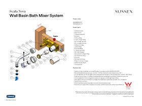 Installation Instructions - Sussex Scala Nova Wall Basin/Bath Mixer Systems (5 Star) Lead Free