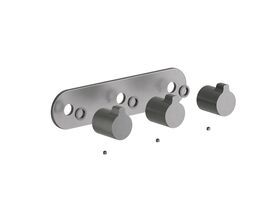 Supporting Image - Faucet Strommen Vara Fin Wall Top Assembly with Diverter Kit Brushed Graphite Lead Free