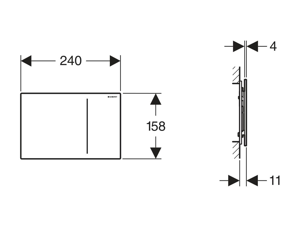 Geberit Sigma 70 Dual Flush Button 80mm