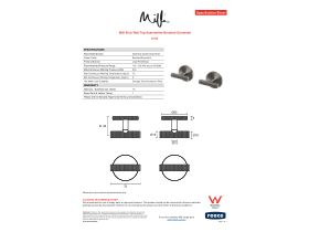 Specification Sheet - Milli Etch Wall Top Assemblies Brushed Gunmetal