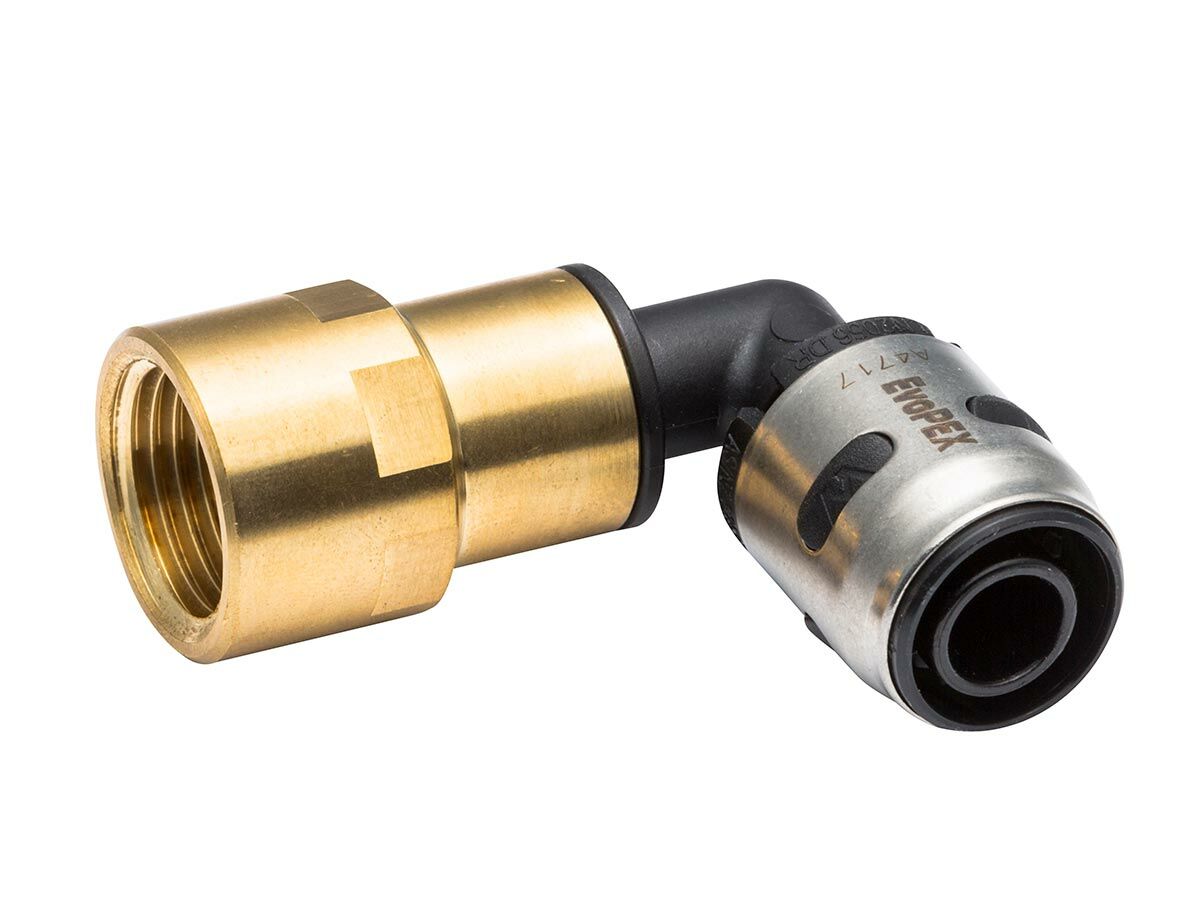 EvoPex Female Elbow 16mm x 1/2" BSP