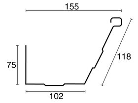Wilsons Fascia Gutter 6mtr