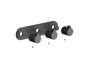 Hero - Faucet Strommen Vara Fin Wall Top Assembly with Diverter Trimset Matte Black Lead Free