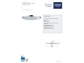 Technical Guide - GROHE Rainshower Cosmopolitan 1 Spray Overhead Shower 400mm Chrome (2 Star)