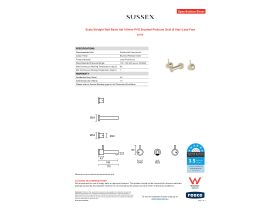 Specification Sheet - Scala Straight Wall Basin Set 160mm PVD Brushed Platinum Gold (6 Star) Lead Free