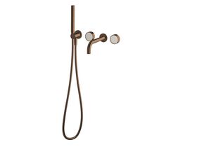 Supporting Image - Sussex Pure Elemental Progressive Bath Mixer System with Handshower 200mm PVD Brushed Bronze with Aurora Insert
