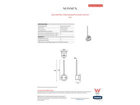 Specification Sheet - Scala Wall Mixer 150mm Extended Pin Chrome Lead Free