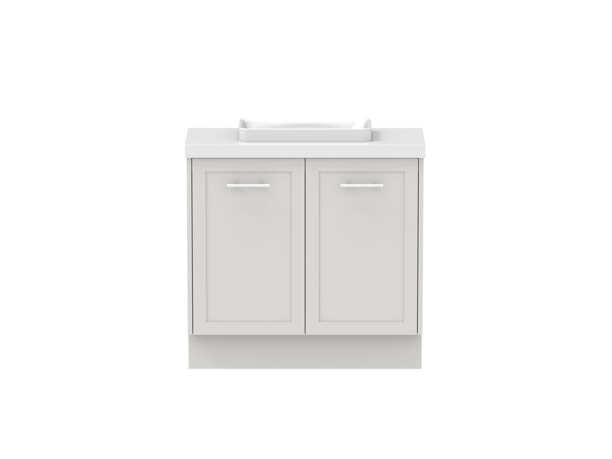 Hero - Kado Lux Ensuite All Door 900mm Floor Mount Centre Basin 50mm Top