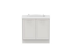 Hero - Kado Lux Ensuite All Door 900mm Floor Mount Centre Basin 50mm Top