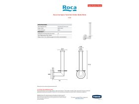 Specification Sheet - Roca Ona Spare Toilet Roll Holder Matte White