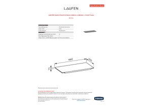 Specification Sheet - LAUFEN Kartell Shelf for Basin 460mm x 200mm x 15mm Fume