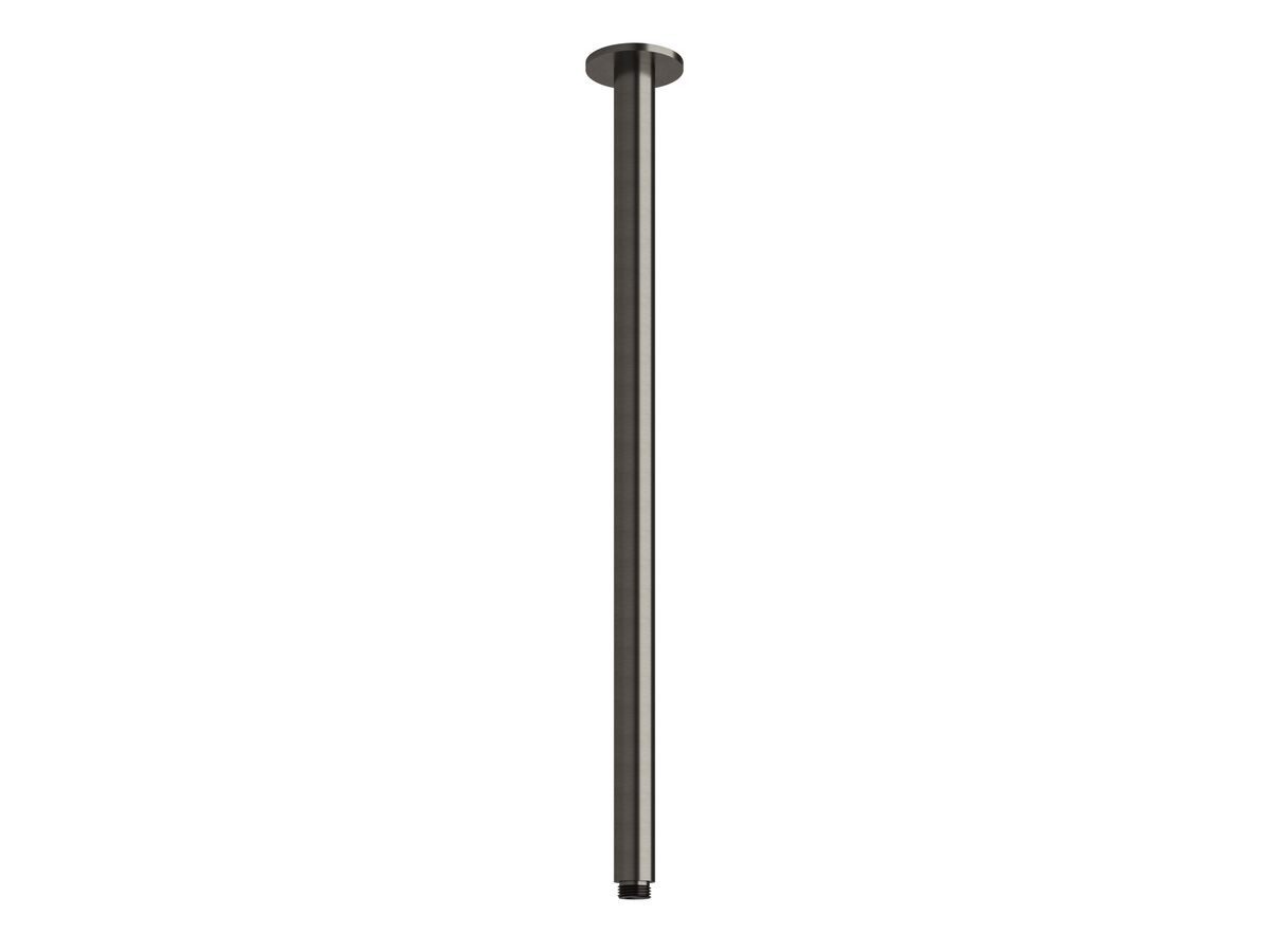 Sussex Pure Vertical Shower Arm 500mm Brushed Gunmetal
