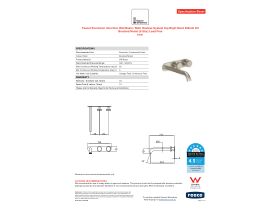Specification Sheet - Faucet Strommen Vara Disc Wall Basin / Bath Hostess Tap System Right Hand 200mm Kit Brushed Nickel (6 Star) Lead Free