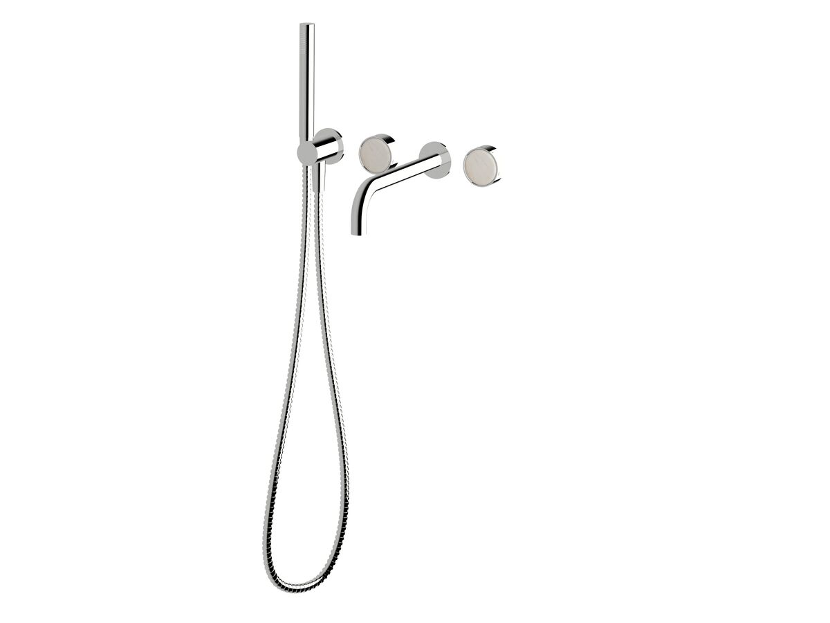 Supporting Image - Sussex Pure Elemental Progressive Bath Mixer System with Handshower 250mm Chrome with Aurora Insert