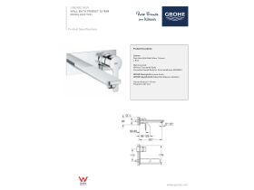 Technical Guide - GROHE Lineare New Wall Mount Bath Mixer 207 Trimset Chrome