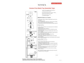 Installation Instructions - Sussex Pure Basin Top Assembly Taps