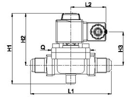 Castel Solenoid Valve 3/4" Flared 1090/6A7