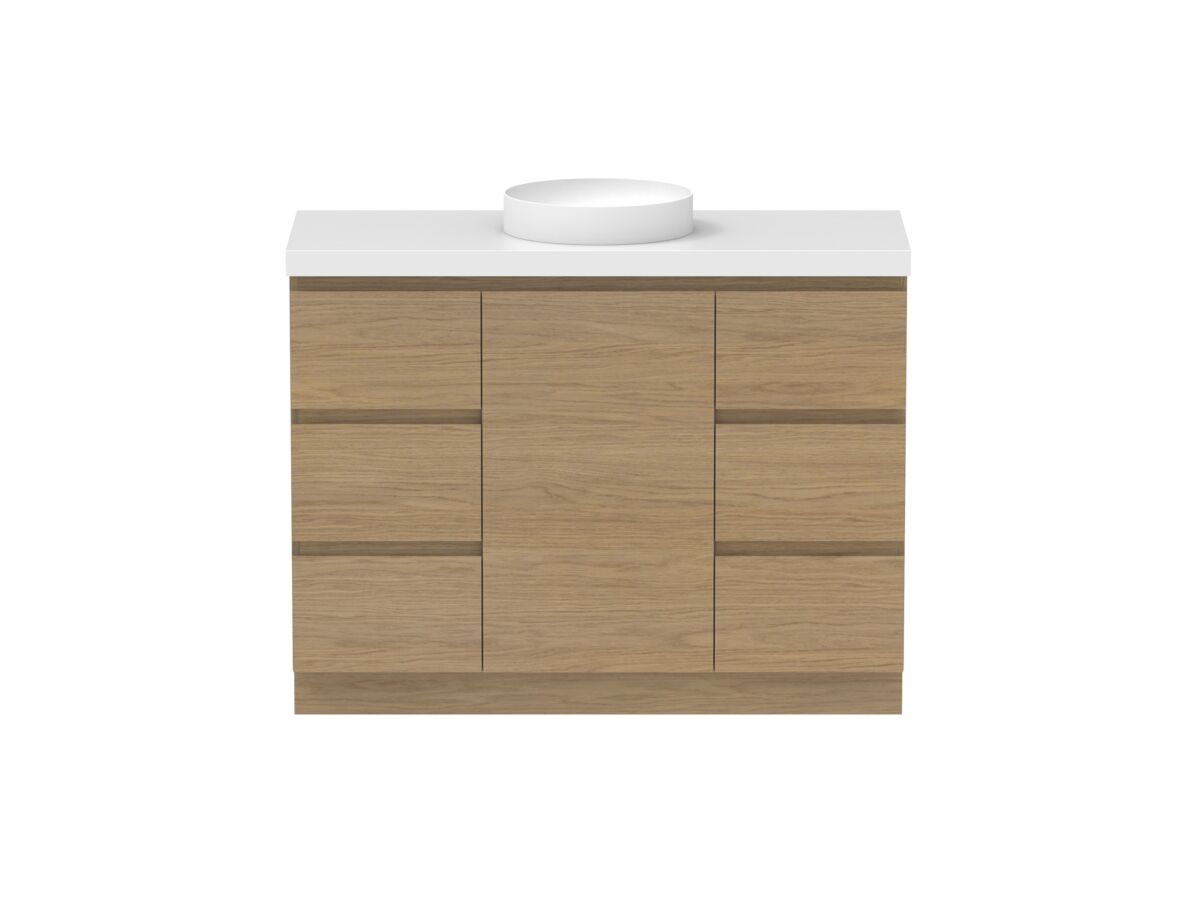 Supporting Image - Posh Domaine Plus Hamper 1200 Floor Mounted Centre Bowl 50mm Top