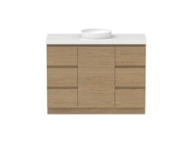 Supporting Image - Posh Domaine Plus Hamper 1200 Floor Mounted Centre Bowl 50mm Top