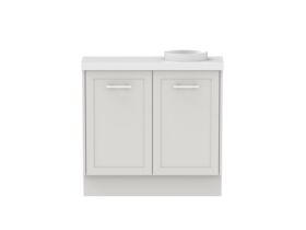 Hero - Kado Lux Petite Vanity Unit Floor Mount 900mm Right Bowl 50mm Top (Basin Included)