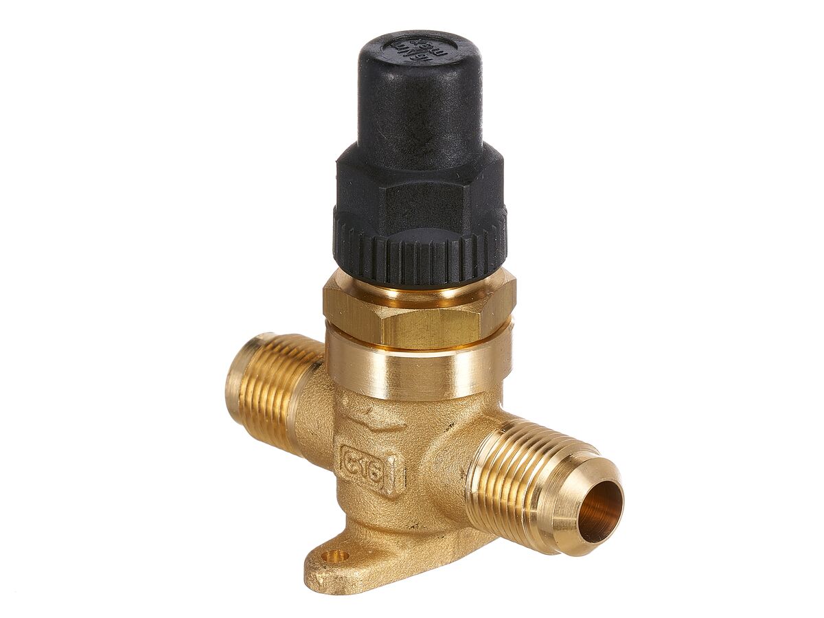 Castel Packed Cap Line Valve 1/2" Flare 6410/4