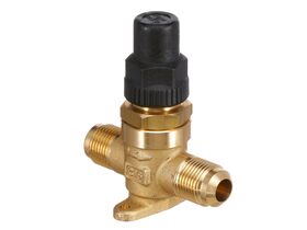 Castel Packed Cap Line Valve 1/2" Flare 6410/4