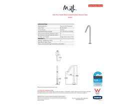 Specification Sheet - Milli Pure Vessel Basin Outlet Brushed Nickel (5 Star)