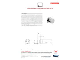 Specification Sheet - Faucet Strommen Vara Disc Shower Mixer Tap Kit Chrome Lead Free