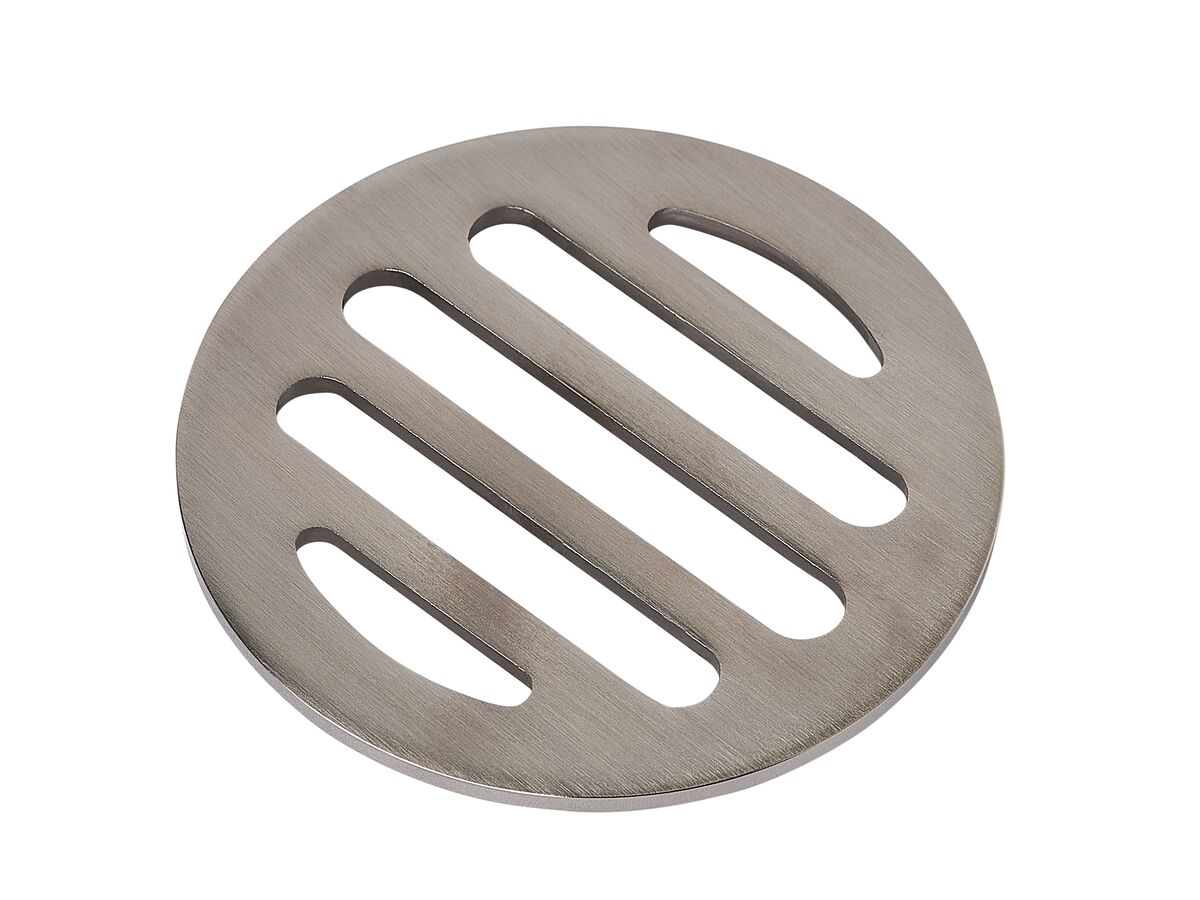 Mizu Drift Trapscrew Grate Only 80mm Brushed Nickel