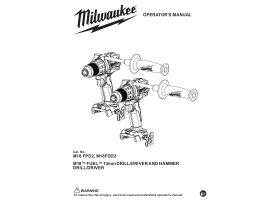 User Manual - Milwaukee Fuel Hammer Drill Skin 18V
