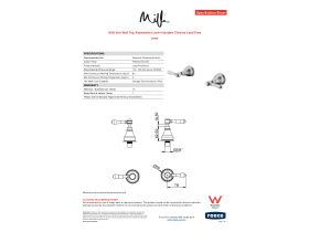Specification Sheet - Milli Voir Wall Top Assemblies Lever Handles Chrome Lead Free