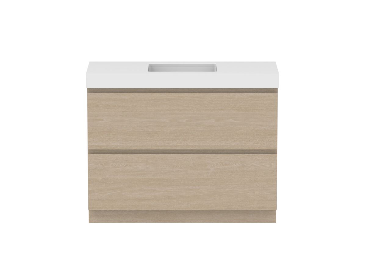 Hero - Posh Domaine All-Drawer Twin 1200mm Floor Mounted Vanity Unit Single Bowl 90mm Top