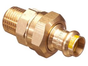 >B< Press Gas Male Union 15mm x 1/2" BSP