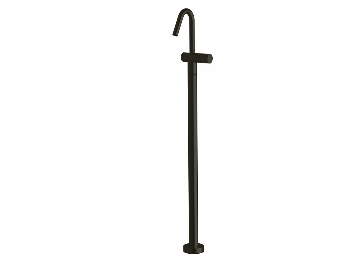 Sussex Pure Floor Mounted Basin Mixer Tap PVD Matte Black (5 Star)